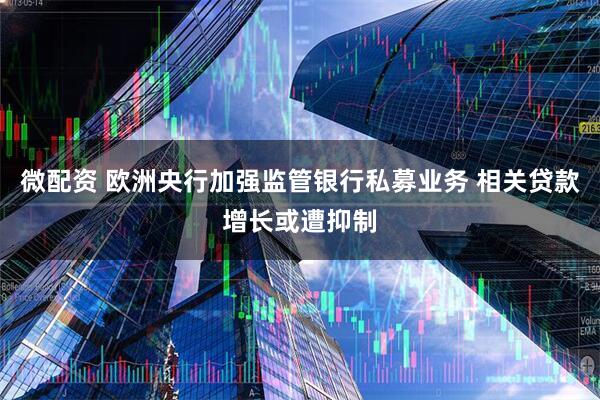 微配资 欧洲央行加强监管银行私募业务 相关贷款增长或遭抑制